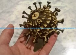 coronavirus file cdr and dxf free vector download for Laser cut