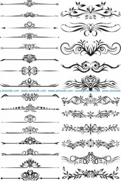 decor element file cdr and dxf free vector download for laser engraving machines