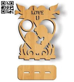 I love you photo frames file cdr and dxf free vector download for Laser cut   