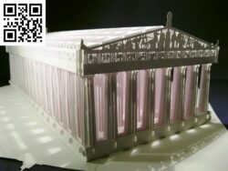 Athens Parthenon E0010480 file cdr and dxf free vector download for Laser cut