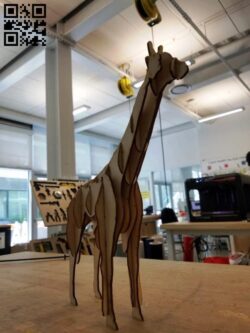 Giraffe E0010550 file cdr and dxf free vector download for Laser cut