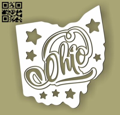 Ohio E0010525 file cdr and dxf free vector download for Laser cut