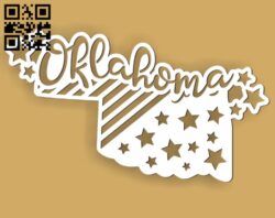 Oklahoma E0010524 file cdr and dxf free vector download for Laser cut