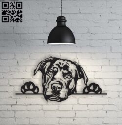 Rottweiler E0010493 file cdr and dxf free vector download for Laser cut