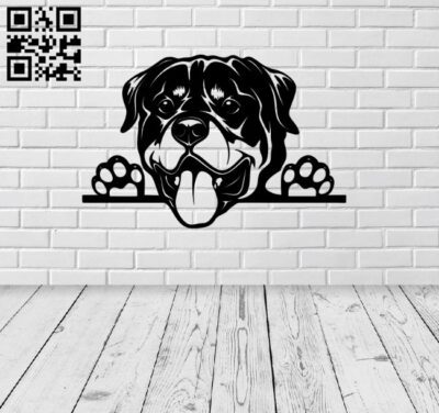 Rottweiler E0010514 file cdr and dxf free vector download for Laser cut