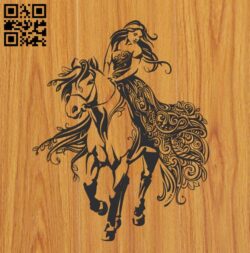 Walk on horseback file cdr and dxf free vector download for Laser cut