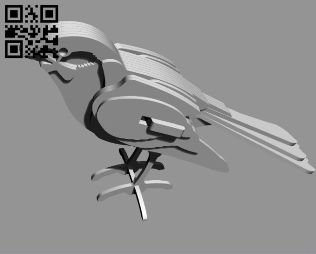 Bird E0010915 file cdr and dxf free vector download for Laser cut