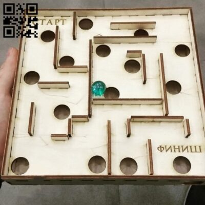 Puzzle Plywood Labyrinth E0010907 file cdr and dxf free vector download for Laser cut