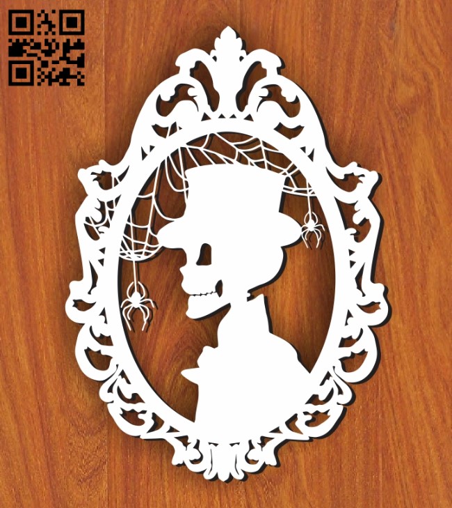 Skeleton Gentleman E0011247 file cdr and dxf free vector download for Laser cut