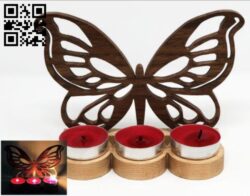 Tealight fly E0011223 file cdr and dxf free vector download for Laser cut