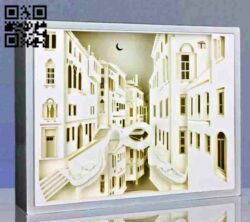 Venecia Lightbox E0011243 file cdr and dxf free vector download for Laser cut