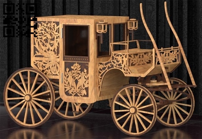 Wagon E0011118 file cdr and dxf free vector download for Laser cut