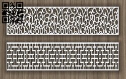 Balustrade E0011431 file cdr and dxf free vector download for Laser cut cnc