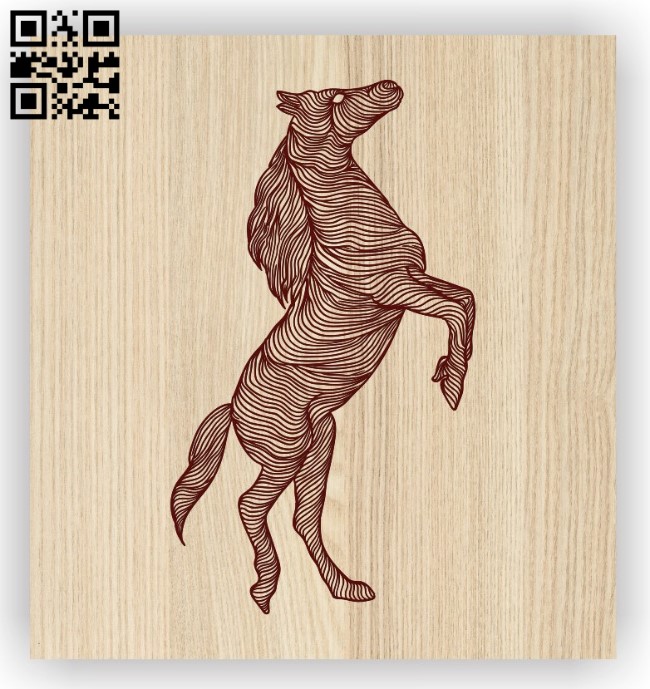 Horse E0011601 file cdr and dxf free vector download for laser engraving machines