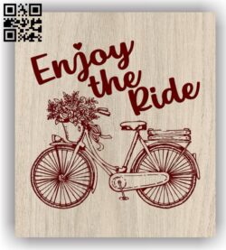 Bike E0011671 file cdr and dxf free vector download for laser engraving machines