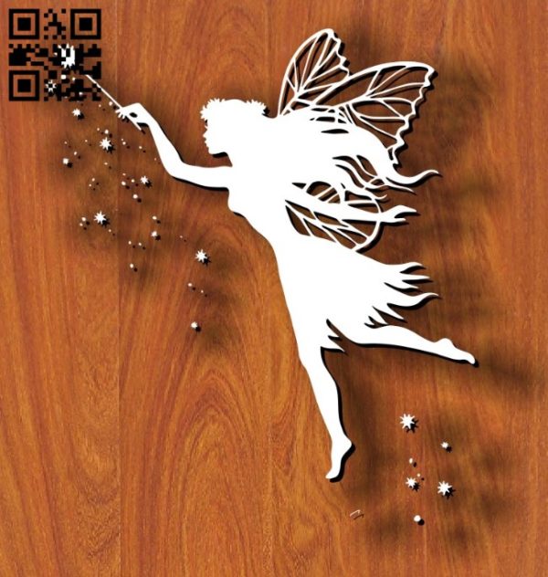 Fairy with magic wand E0011844 file cdr and dxf free ...