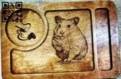 Hamster tray E0011782 file cdr and dxf free vector download for Laser cut