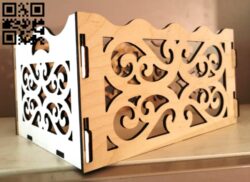 Box E0012625 file cdr and dxf free vector download for laser cut