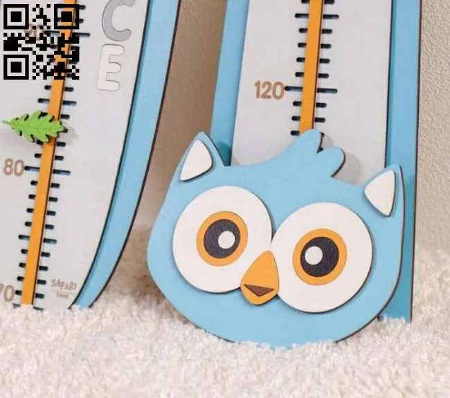 Owl length gauge E0012612 file cdr and dxf free vector download for laser cut