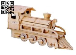 Locomotive E0014008 file cdr and dxf free vector download for laser cut