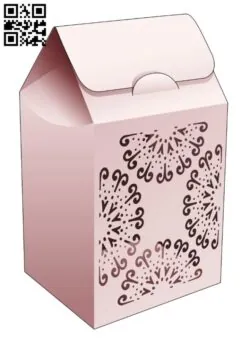 Cardboard flip bag box  E0014460 file cdr and dxf free vector download for laser cut