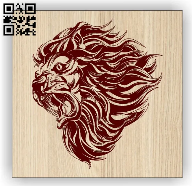 Lion E0014287 file cdr and dxf free vector download for laser engraving machine