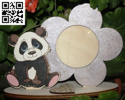 Panda E0014409 file cdr and dxf free vector download for laser cut