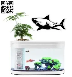 Shark wall decor E0014688 file cdr and dxf free vector download for laser cut plasma