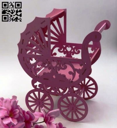 Stroller E0014769 file cdr and dxf free vector download for laser cut
