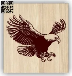 Eagle E0015136 file cdr and dxf free vector download for laser engraving machine