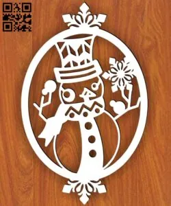 Snowman E0015603 file cdr and dxf free vector download for laser cut plasma