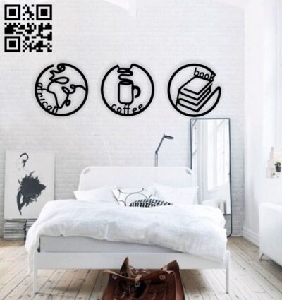 Nordic design wall decor E0015746 file cdr and dxf free vector download for laser cut plasma