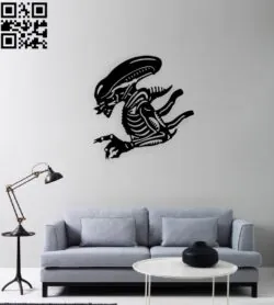 Alien wall decor