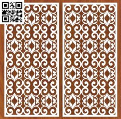 Design Pattern G G0000178 file cdr and dxf free vector download for CNC cut