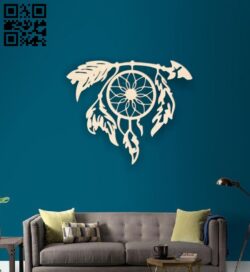 Dream catcher E0016433 file pdf free vector download for Laser cut Plasma