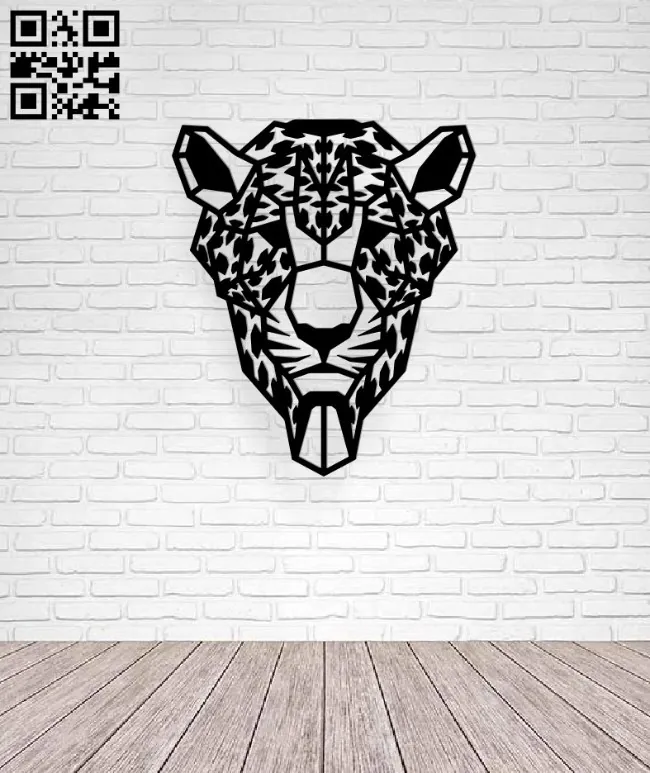 Polygon cheetah E0016545 file pdf free vector download for laser cut plasma