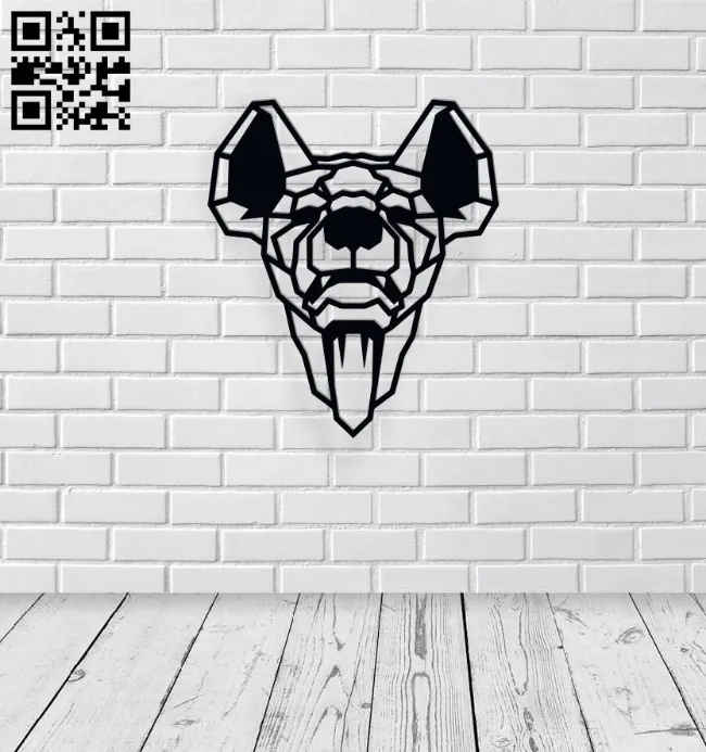 Polygon hyena E0016544 file pdf free vector download for laser cut plasma