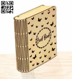 Book box E0016654 file pdf free vector download for laser cut