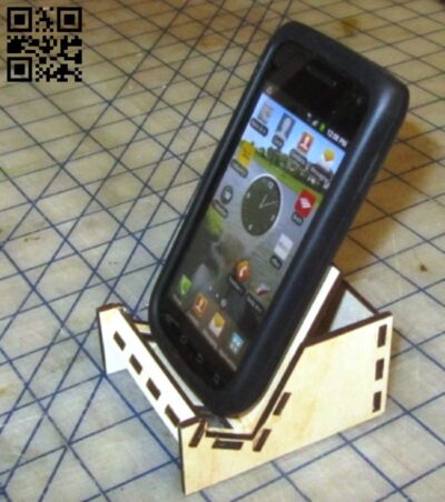 Phone stand E0016649 file pdf free vector download for laser cut plasma