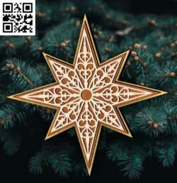 Star E0018176 file cdr and dxf free vector download for laser cut