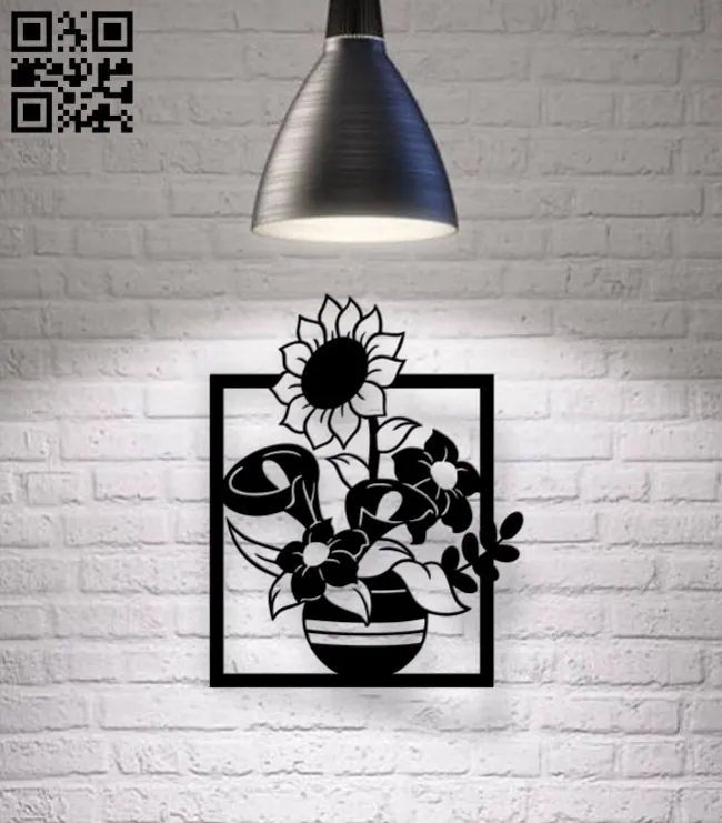 Flower E0018541 file cdr and dxf free vector download for laser cut plasma