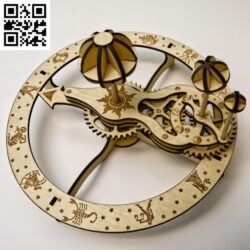 Orrery E0019309 file cdr and dxf free vector download for laser cut