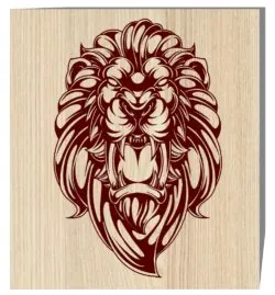 Lion head E0019583 file cdr and dxf free vector download for laser engraving machine