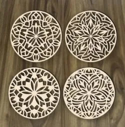 Mandala E0019504 file cdr and dxf free vector download for laser cut plasma