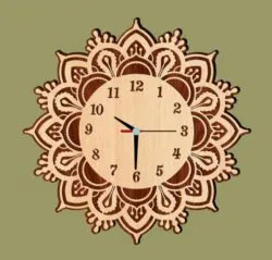 Clock CU0000597 file cdr and dxf free vector download for laser cut plasma