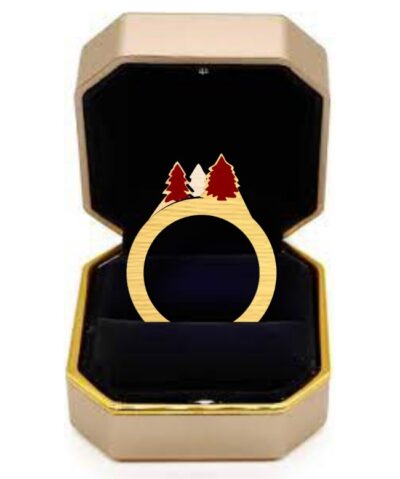 Christmas ring E0020418 file cdr and dxf free vector download for laser cut