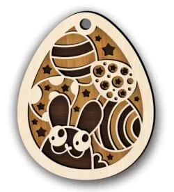 Egg easter layered E0020796 file cdr and dxf free vector download for laser cut