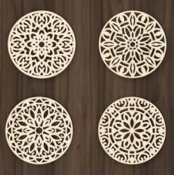 Mandala E0020836 file cdr and dxf free vector download for laser cut