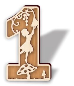 Number 1 E0021134 file cdr and dxf free vector download for laser cut