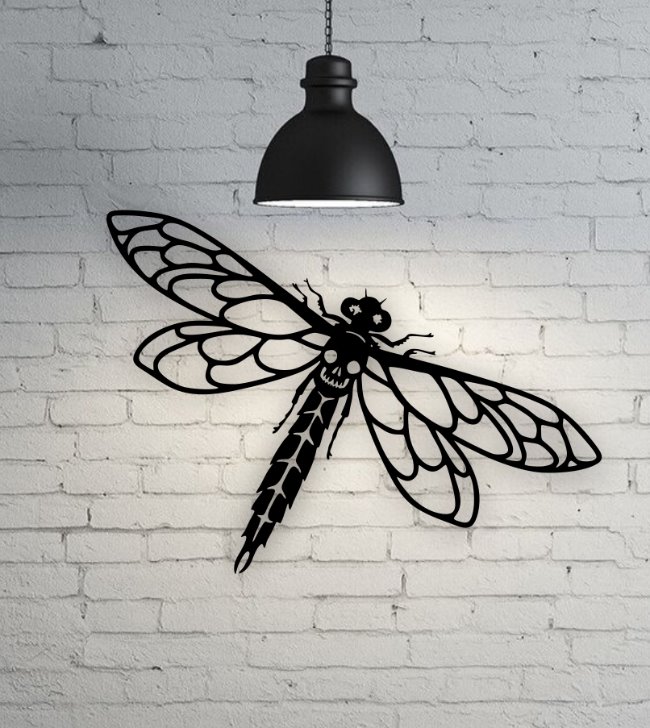Dragonfly E0021995 file cdr and dxf free vector download for Laser cut plasma
